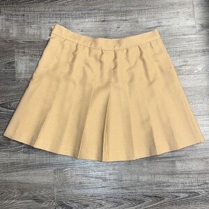 Los Angeles Apparel Camel Tan Tennis Skirt